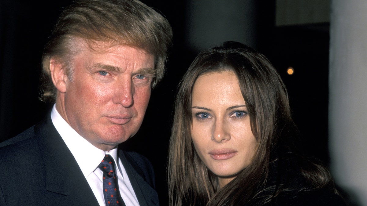 Donald Trump and Melania Knauss during Grand Opening of "W" New York Hotel at W Hotel - NYC in New York City, New York, United States.