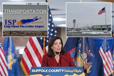 NY to pump 0M into MacArthur Airport upgrades: Hochul