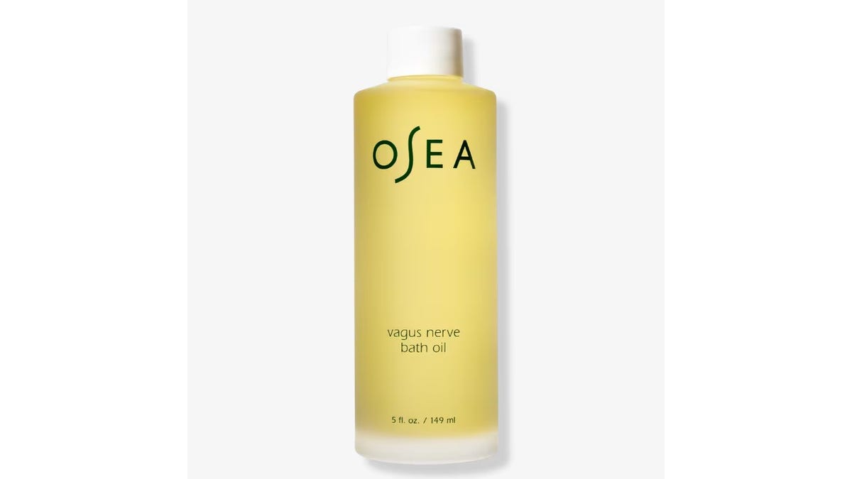 This soothing Osea Vagus Nerve bath oil softens skin.