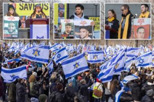 Hundreds gather in Central Park for one of biggest rallies yet to support Israeli hostages