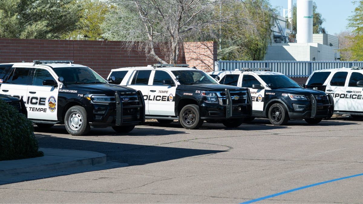 Tempe Police Department vehicles