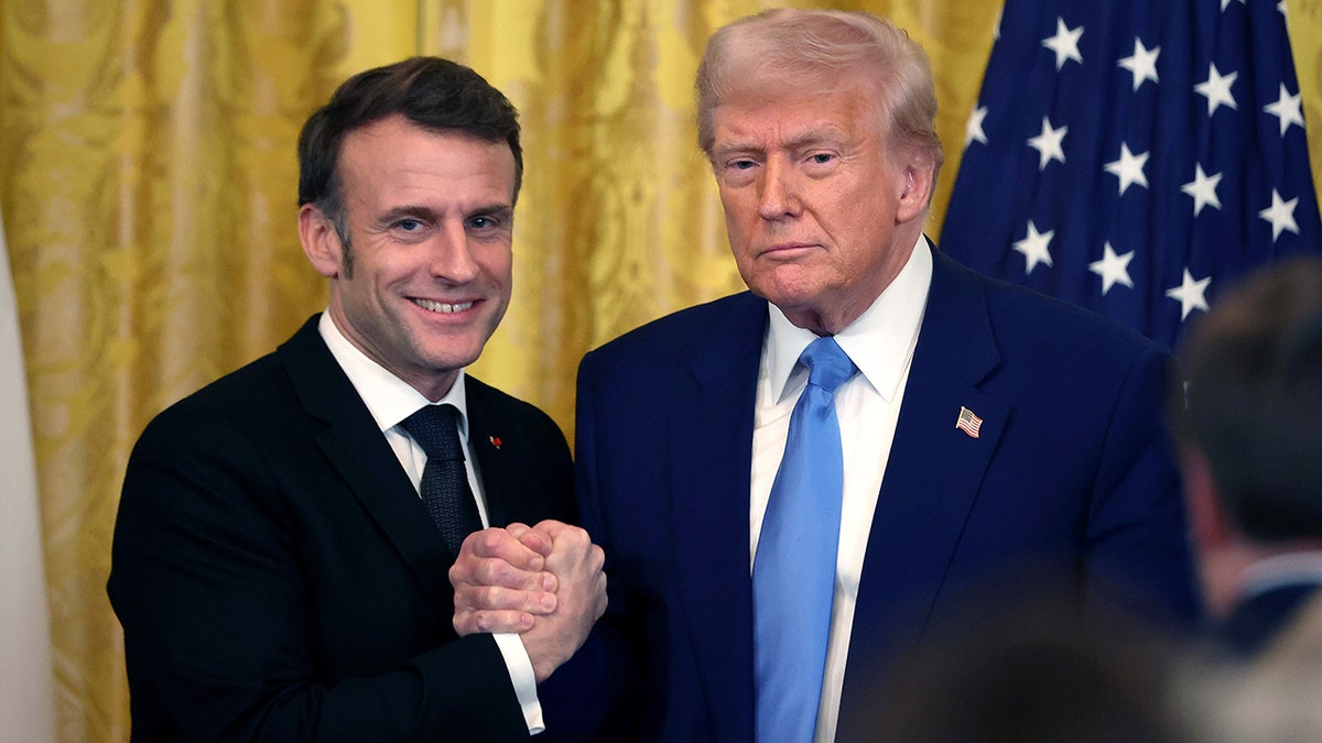 Emmanuel Macron and Donald Trump