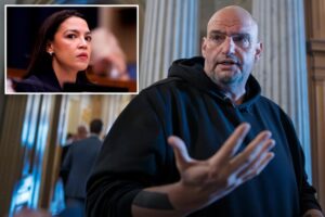 Fetterman dismisses AOC’s complaints about Democrats after  government shutdown vote: ‘Deal with it’