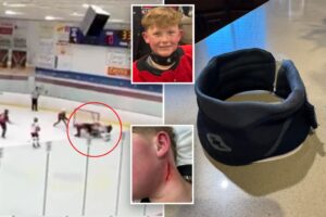 ‘Parent’s worst nightmare’: Boy’s neck slashed by skate during hockey game