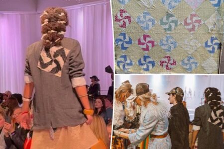 Swastika design on fashion week runway sparks fury as creator addresses ‘intent’