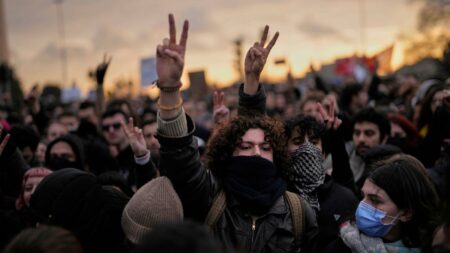 Thousands protest in Istanbul for second night against mayor’s arrest