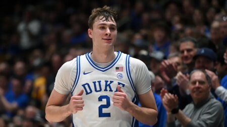 Duke star Cooper Flagg uncertain about future as fans chant ‘one more year’ in possible final home game