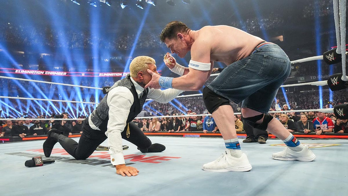 John Cena beats down Cody Rhodes