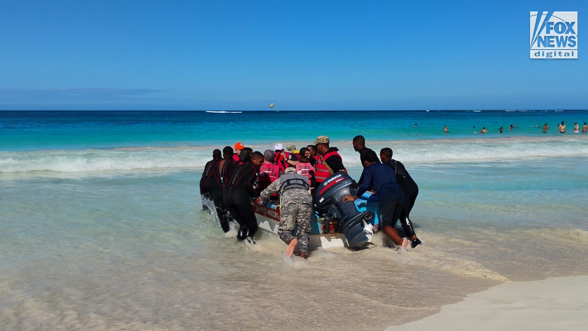 Sudiksha Konanki search teams on the Riu Republica Resort beaches in the Dominican Republic