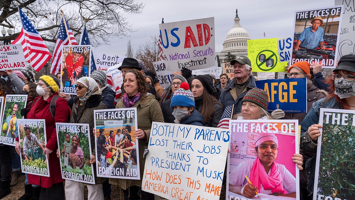 USAID protest