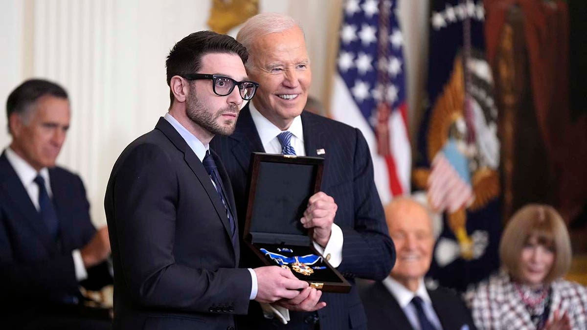 Joe Biden and Alex Soros