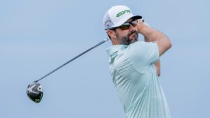 Golfer Adam Hadwin slams club in frustration, accidentally sets off sprinkler in hilarious moment