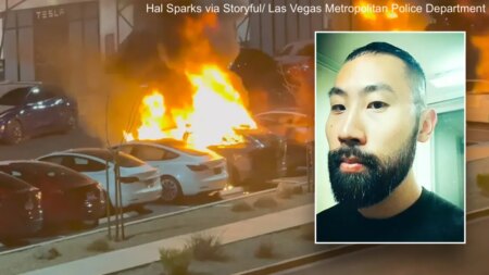 Man arrested in Molotov cocktail attack at Tesla shop in Las Vegas will also face federal charges