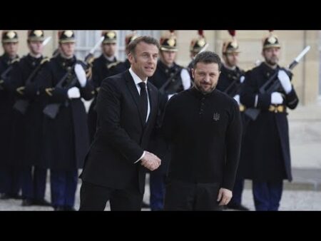 French President Emmanuel Macron announces plan for ‘reassurance force’ in Ukraine