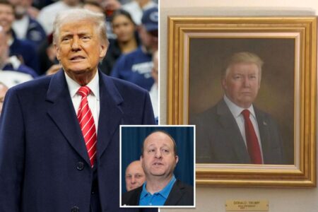 Trump slams 2019 portrait of himself in Colorado State Capitol as ‘purposely distorted,’ wants ‘radical’ gov to pull it