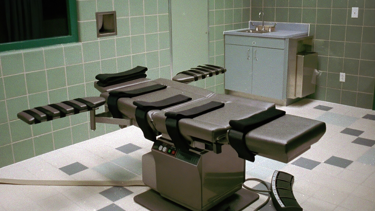 The interior of an execution chamber.
