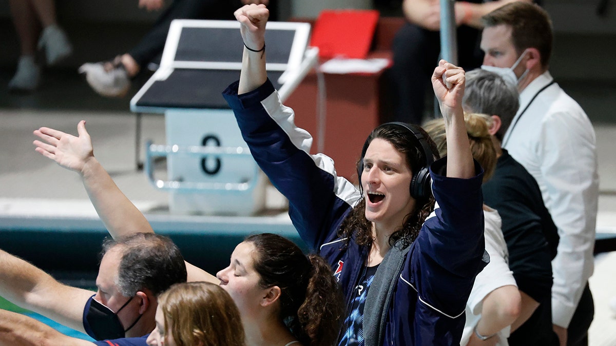 Lia Thomas Upenn Ivy League swimming and diving championships