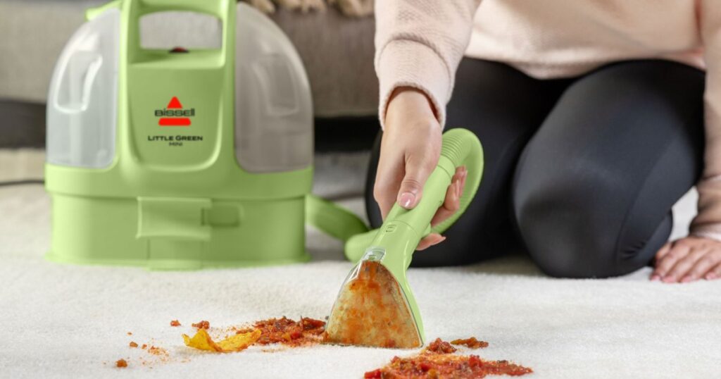 The Viral Little Green Carpet Cleaner You See Everywhere Just Got a Very Convenient Update