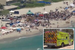 Cops disperse huge party on South Florida beach after crackdown on spring break revelers