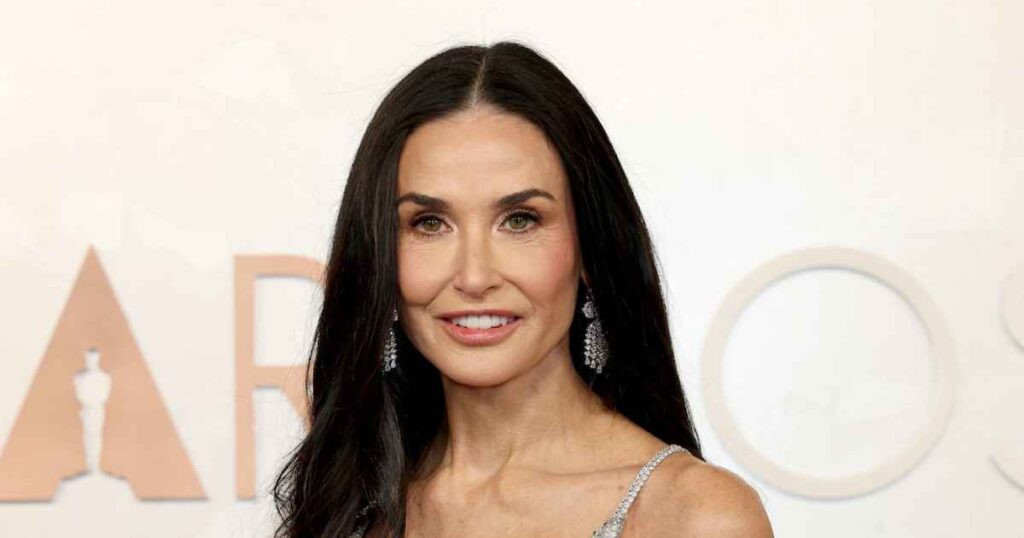 Demi Moore Processes Oscars Loss With Dog Pilaf and 2 Huge Bowls of French Fries