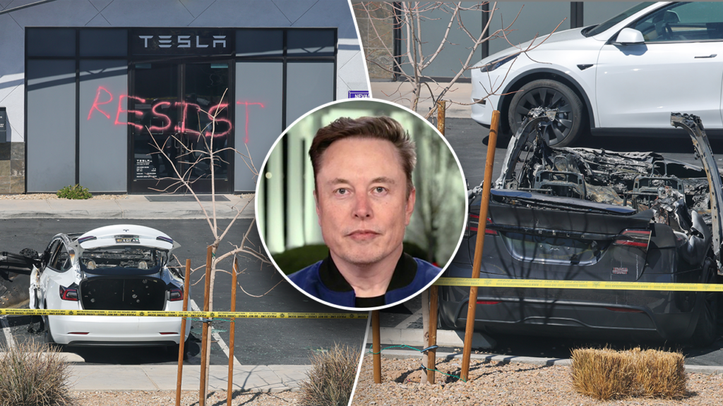 Tesla vehicles, dealerships targeted with arson, gunfire and vandalism in at least 9 states: FBI