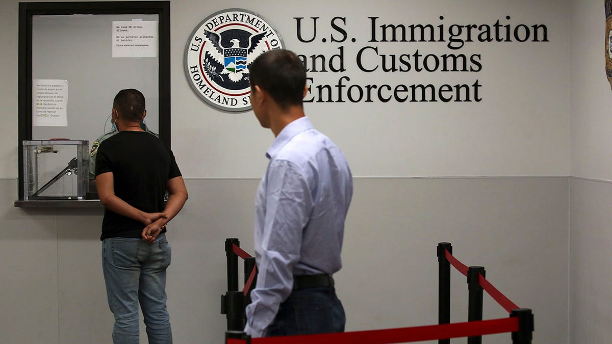 A U.S. Immigration and Customs Enforcement office