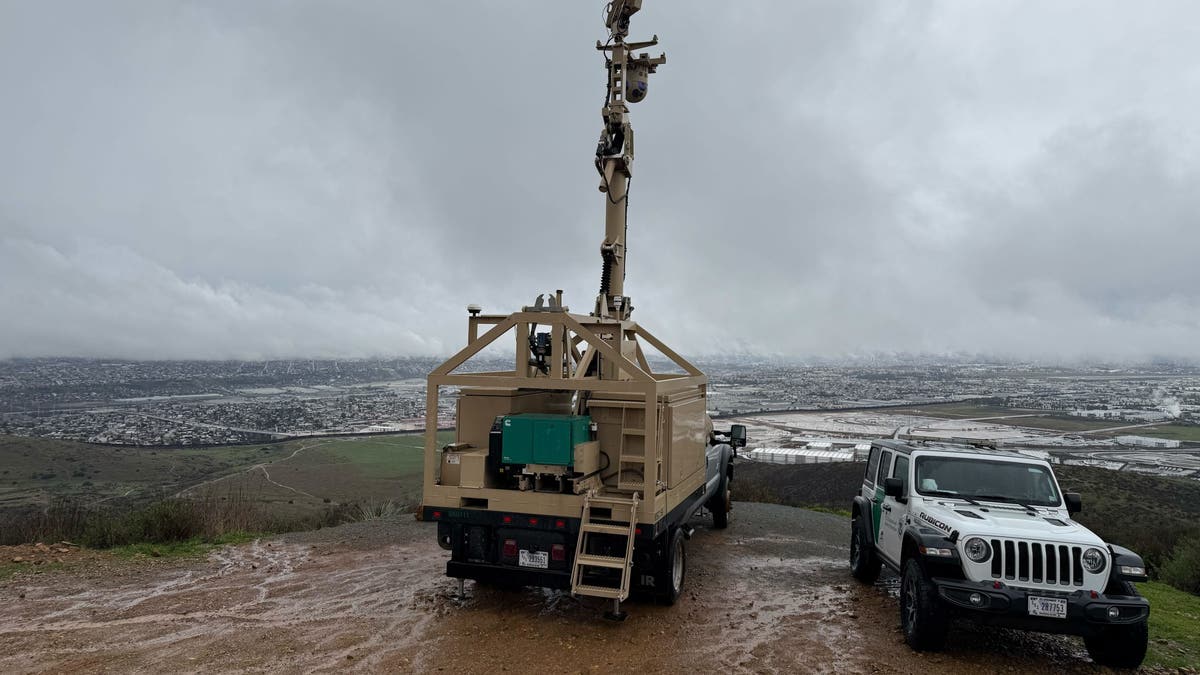 surveillance truck near border