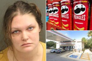 Florida woman arrested for allegedly slicing man’s face open with Pringles can