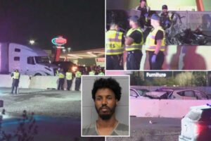 Driver arrested after 17-vehicle crash in Texas leaves 3 adults, 2 kids dead