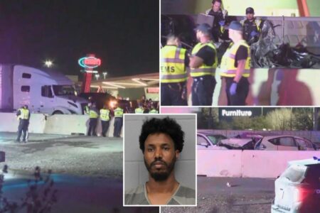 Driver arrested after 17-vehicle crash in Texas leaves 3 adults, 2 kids dead