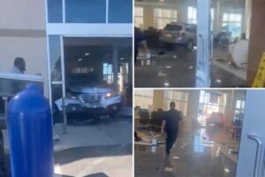 Disgruntled customer plows vehicle into California CarMax showroom, injuring 8