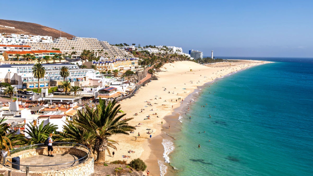 Spanish Canary Islands beach scene