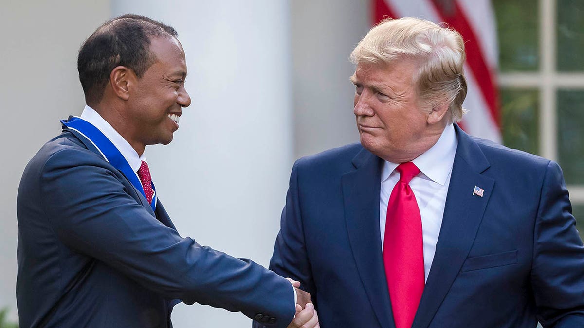 Tiger Woods and Donald Trump