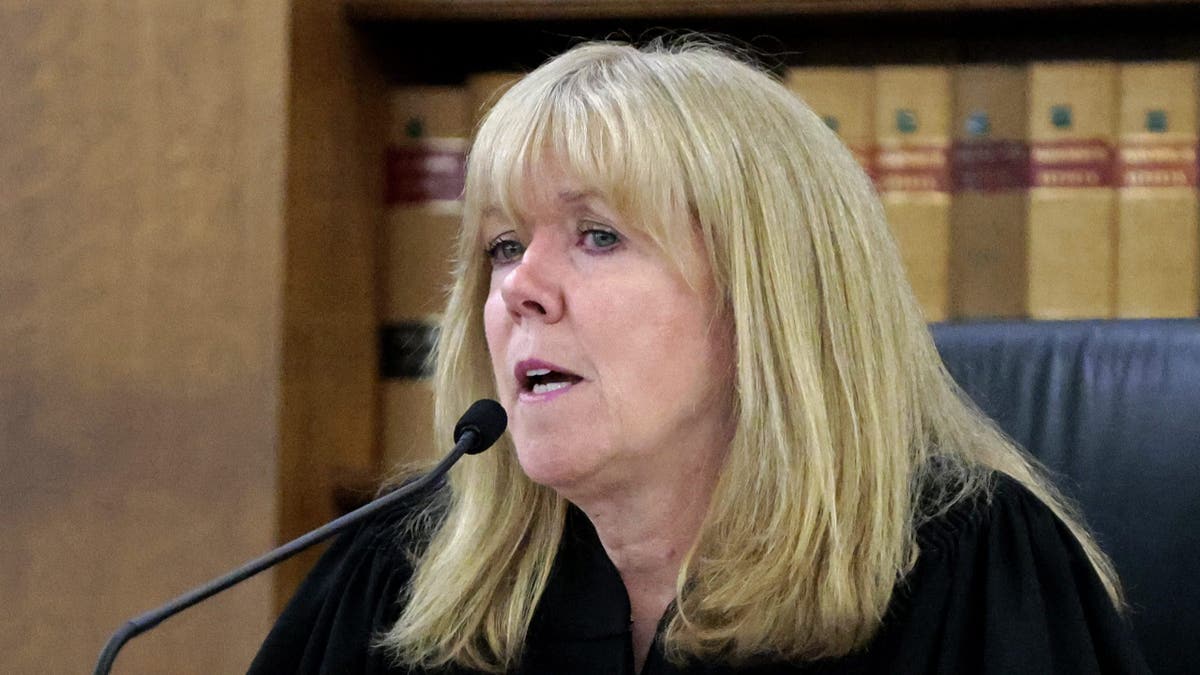 Judge Cannone speaks into a microphone from the bench