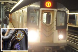 Maniac bashes NYC straphanger in head with butt of knife after outburst on train: cops