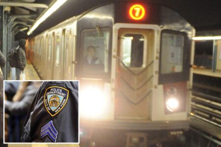 Maniac bashes NYC straphanger in head with butt of knife after outburst on train: cops
