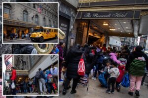 Nearly 2K migrants still housed in NYC’s historic Roosevelt Hotel — despite city saying it will shutter the shelter next month