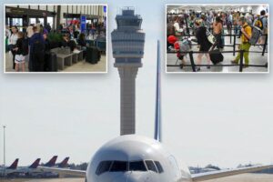Newark, Atlanta airports see further chaos with more than 500 flights disrupted – and passengers warned to expect delays over ‘FAA staffing issues’