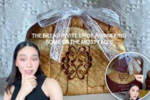 Couple replaces paper wedding invitations with edible alternative: ‘Loaf at first sight’