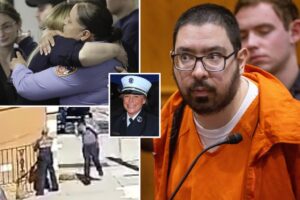 Maniac charged in FDNY EMT’s death stares blankly as brutal knifing is played in NYC court: ‘It’s really disturbing’