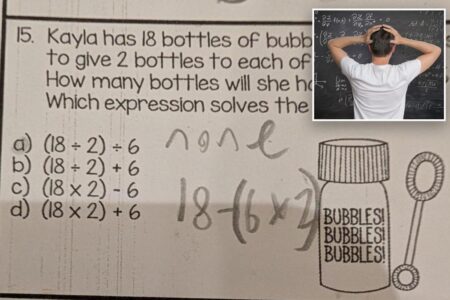 Dad stumped by 10-year-old son’s math homework: ‘Must be missing something’