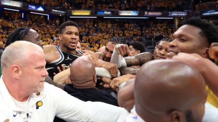 Pacers’ Tyrese Haliburton’s father details viral on-court altercation with Giannis Antetokounmpo