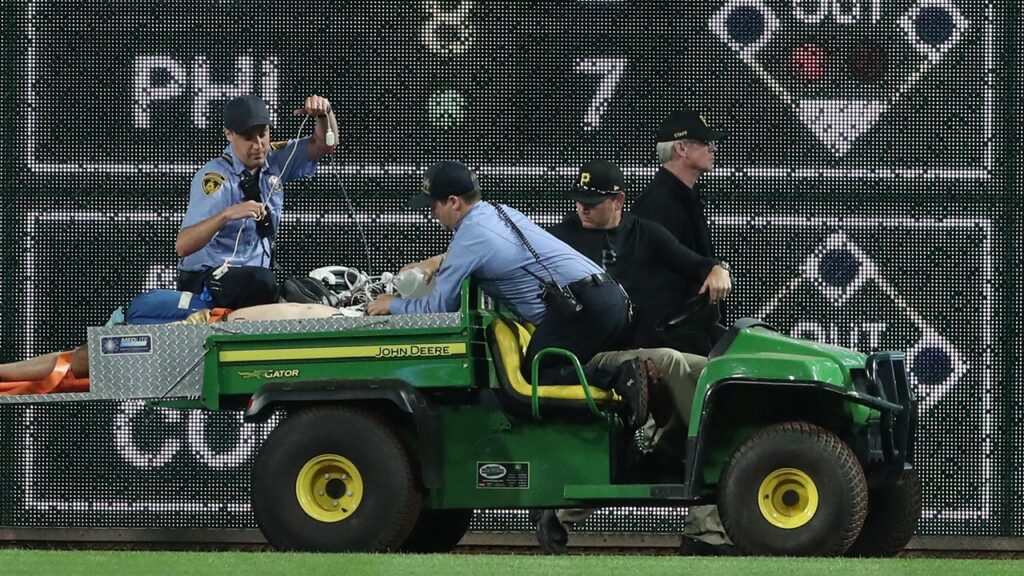 Pirates fan speaks for 1st time since horrifying fall over wall at PNC Park