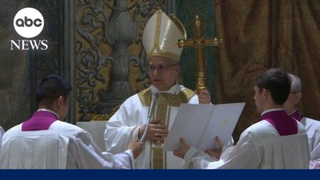 Watch Leo XIV’s first mass as pope