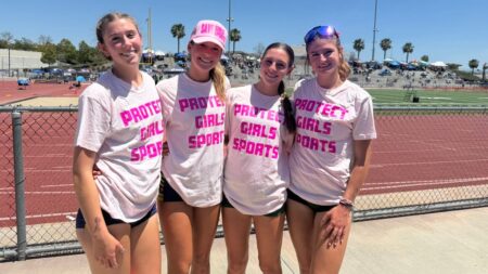 High school girls allege track meet officials forced them to take off ‘Protect Girls Sports’ shirts