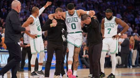 Jayson Tatum speaks out after Achilles surgery as Celtics face elimination