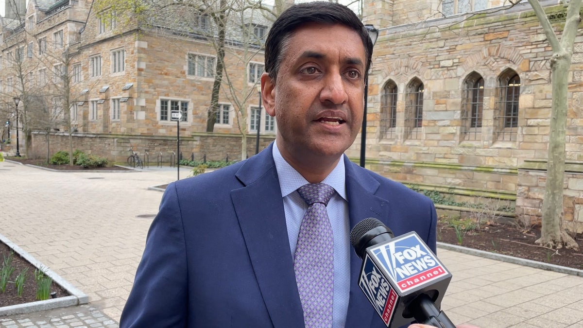 Democratic Rep. Ro Khanna of California is interviewed by Fox News Digital at Yale University, on April 15, 2025, in New Haven, Conn.