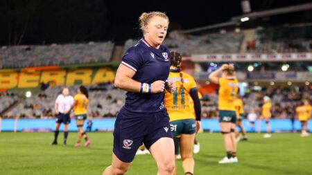 US women’s rugby star sent off for ‘deliberate and dangerous’ head stamp of Australian opponent
