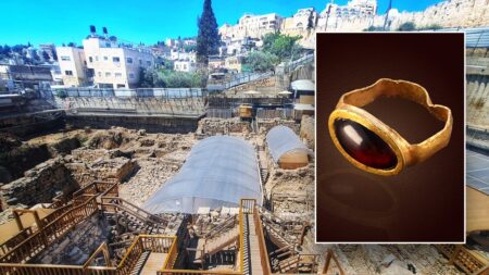 Rare 2,300-year-old gold ring discovered in Jerusalem’s City of David