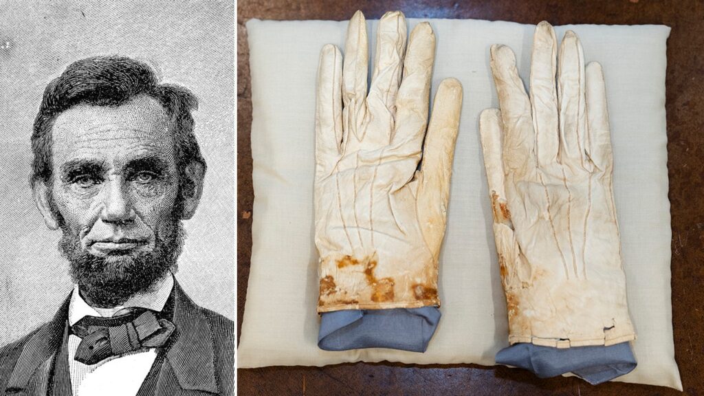 Abraham Lincoln’s possessions sell for millions as bloodstained gloves top auction